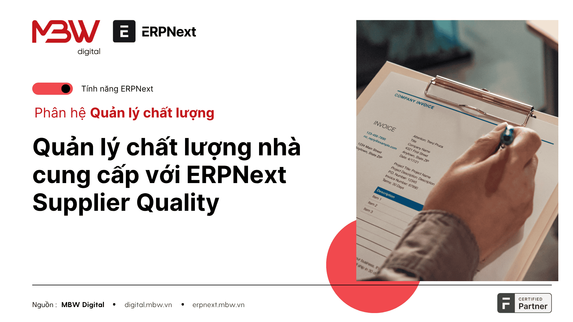 Quản lý chất lượng nhà cung cấp với ERPNext: Thiết lập Supplier Quality đầu vào