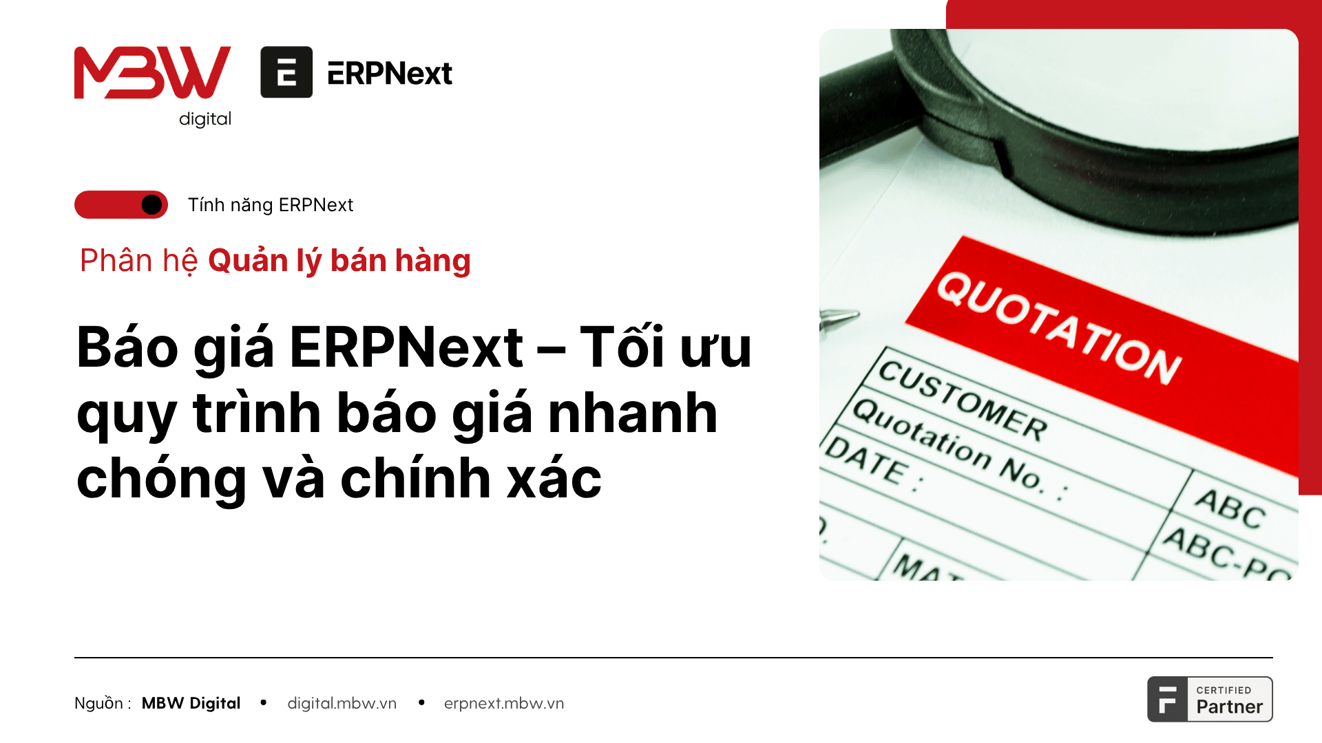 Quản lý báo giá hiệu quả với ERPNext