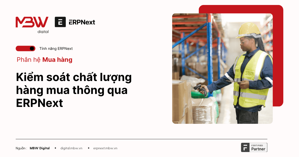 6. Kiểm soát chất lượng hàng mua thông qua ERPNext