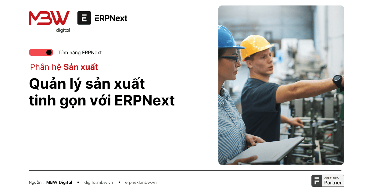 Quản lý sản xuất tinh gọn với ERPNext