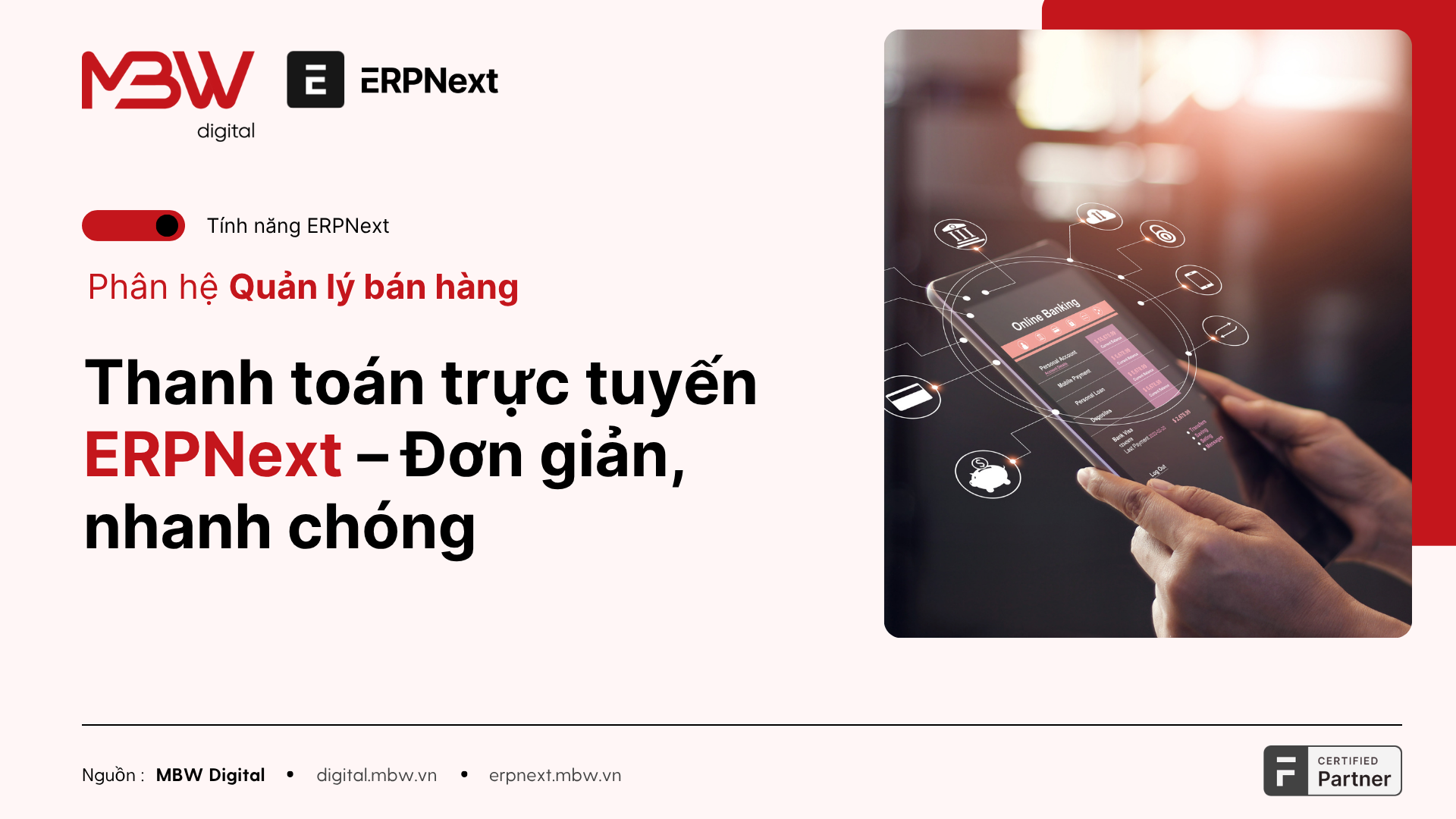 Tích hợp thanh toán trực tuyến với ERPNext