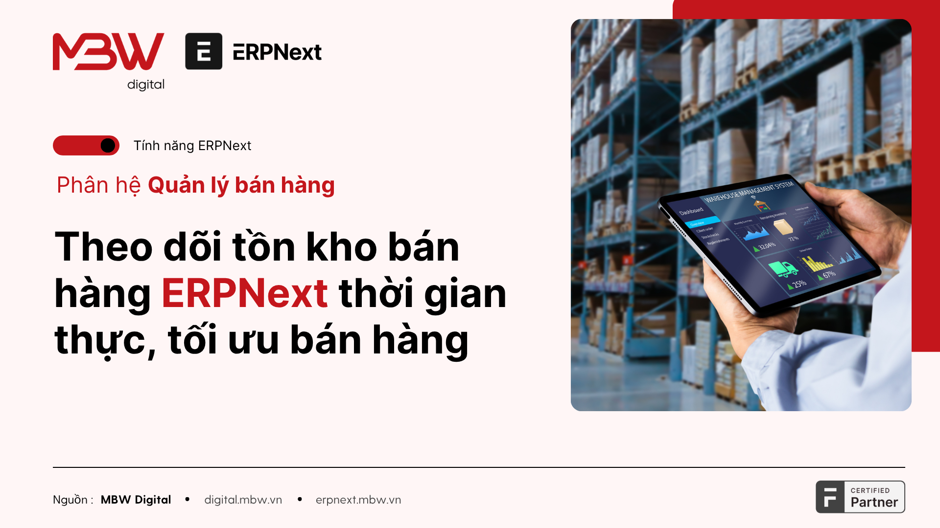 Theo dõi tồn kho thời gian thực cho bán hàng ERPNext