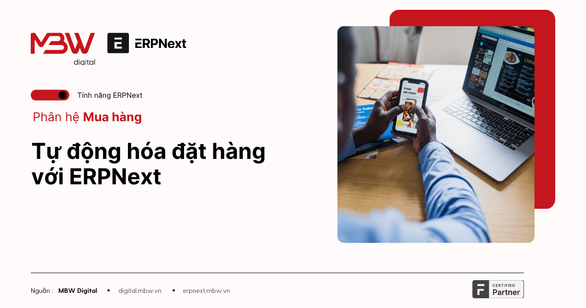 Tự động hóa đặt hàng với ERPNext