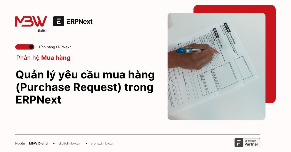 4. Quản lý yêu cầu mua hàng (Purchase Request) trong ERPNext